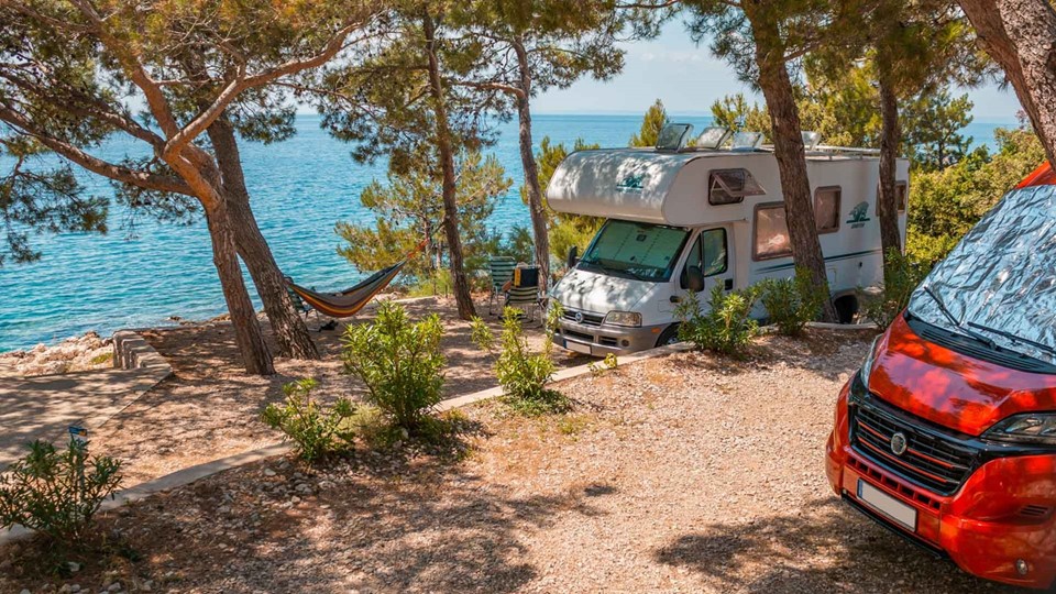 Campingplatz Slatina Kroatien Camping auf der Insel Cres Camping Cres
